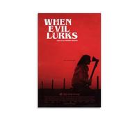GAEYWQEEGR When Evil Lurks Poster Vintage Painting for Room Wall Art Canvas Aesthetic Cover Poster 24x36inch(60x90cm) Unframe-style