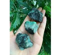 GAF TREASURES 1 Pound Raw Emerald - Natural Emerald Stone, Natural Rough Emerald, Emerald Rough, Emerald Rocks (Emerald)