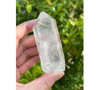 GAF TREASURES Large Raw Clear Quartz Point, Natural Clear Quartz Point, Natural Rough Clear Quartz Point, Clear Quartz Point, Clear Quartz Stone (Clear Quartz Point, 1 Piece)