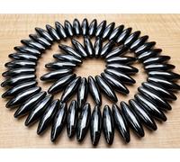 GAF TREASURES Wholesale Magnet Hematite Oval 2.5", Elliptical Zingers, Large Large Oval Magnet Hematite for Refrigerator, Home, Office, Desk Toy Decoration, Stress Relief (12 Pieces)