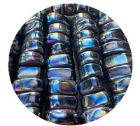 GAF TREASURES Wholesale Rainbow Magnetic Hematite Tumbled Stones, Polished Natural Rainbow Magnetic Hematite Gemstone, Rainbow Magnetic Hematite Polished Rocks (Rainbow Magnetic Hematite, 0.25 Pound)