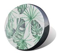 Gafas De Sol Con Diseño De Hojas De Palmera Y Flores En Acuarela Gris Funda Para Neumático Durable Funda Rueda Repuesto Impermeable Neumático Repuesto Cubierta Para Accesorios Remolques