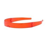Gafas De Sol Diadema Para Uso Diario Con Estilo Único - Diseño Futurista Llamativo Para Mujeres Adultos Familia Y Amigos | Gafas De Sol Con Banda Para La Cabeza -, Red, se beskrivning