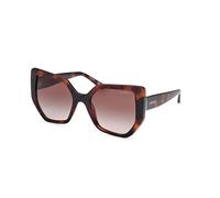 Guess Woman GU00153 52F Sunglasses Injected Havana Marrone Geometric Normal Sfumato