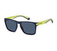 Polaroid PLD 2139/S FLL/C3 Unisex Sunglasses Plastic Blue opaque Blue Squared Polarized