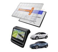 GAFAT 16" + 8" 2026 Tesla Model Y Juniper Premium Performance Glass Screen Protector, Model Y 2026 Touchscreen Protective Film with Auto-Alignment Kit & Dust-Free Box, 9H Matt, Anti-Glare [Pack of 2]