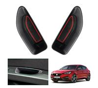 GAFAT 2012-2019 Seat Leon MK3 5F KL ST FR/Cuprα Leon Storage Box Armrest Organiser Tray for Door Handle [Front Door 2 Pieces] (Red)