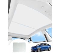 GAFAT 2021-2024 Tesla Model Y Glass Roof Sun Protection, Tesla Model Y Sun Protection Roof No Sagging, Insulation and Reflection Integrated Parasol Inside, UV Protection, Keep Cool