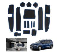 GAFAT 2022-2025 2026 Dacia Jogger Non-Slip Mats, Jogger Hybrid/Extreme 2024 Rubber Mats Non-Slip for Centre Console, Door Seam, Dacia Jogger Accessories (Blue)