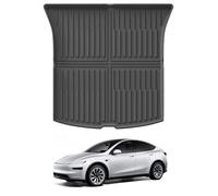 GAFAT 2025 2026 Tesla Model Y Juniper Standard Premium Boot Mat, TPE All-Weather Boot Liner, UK RHD 2026 Tesla Model Y Standard Car Mats, Easy to Clean, 3D Scan OEM Original Texture, Twice Foldable