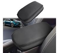 GAFAT Compatible with Alfa Romeo Junior 2025 2026 Center Armrest Cover, Romeo Junior Ibrida Hybrid Center Console Armrest Protection PU Microfiber Leather Upholstery, 2025 Romeo Junior Accessory