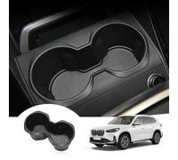 GAFAT Compatible with BMW X1 U11 iX1 / X2 U10 iX2 2023-2025 2026 Drink Holder, iX1 2025 TPE Soft Rubber Centre Console Cup Holder Organiser Mats, Non-Slip Anti-Vibration, X1 U11 Accessories