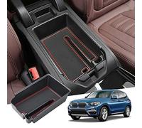 GAFAT Compatible with BMW X3 G01/ X4 G02/ iX3 2019-2023 2024 Centre Console Storage Box, X3 iX3 X4 Armrest Organiser Tray Centre Armrest Glove Box (Red)