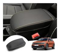 GAFAT Compatible with Central Armrest for Tiguan 2/Seat Tarraco 2019-2022 2023, New Taos 2021 2023/T*igua-n 2 2016-2023 Center Console Armrest Protection Leather Upholstery (Beige)