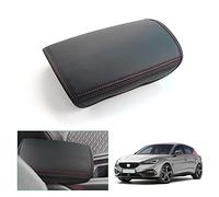 GAFAT Compatible with Cupra Formentor Seat Leon MK4 ST FR KL 2020-2026 Centre Armrest Cover, Facelift 2025 Formentor VZ Centre Console Protecor Leather Padding, Accessories Original (Red)