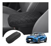 GAFAT Compatible with Ford Puma/Fiesta MK8 ST 2017-2024 Central Armrest Cover, Puma 2023 Centre Console Armrest Protection, PU Microfibre Leather Padding, 3 cm Increased Thickened Relieve Fatigue