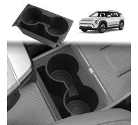 GAFAT Compatible with Kia EV3 GT Line Earth 2025 2026 Centre Console Drink Holder Cover, TPE Soft Rubber Mat Organizer for Mobile Phone, Original Anti-Slip Anti-Vibration, EV3 Accessory 2026