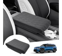 GAFAT Compatible with Kia EV9 GT-Line 2024 2025 Central Console Armrest Cover, Armrest Protection, PU Leather Padding, 4.5 CM Sponge, Increases Thickened Relief, EV9 Accessories