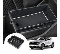 GAFAT Compatible with Kia Sportage NQ5 2025 2026-2022 (Automatic) Centre Console Storage Box, Facelift Sportage 2025 Armrest Organiser Tray Glove Box, Sportage NQ5 Accessories (Automatic -white)
