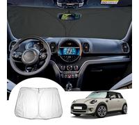 GAFAT Compatible with Mini Cooper F55 F56 2015-2024 Sunshades Front Window Inside, Windscreen Parasol Sun Visor Sun Protection, Cooling, UV Protection, Cooper Accessories