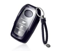 GAFAT Compatible with New Toyota C-HR 2024 2025 / Yaris Yaris Cross 2020-2025 Key Case, Key Cover, Key Case, TPU Silica Gel, Yaris Cross Accessories, CHR 2024 Accessories (Purple-Black)