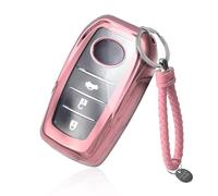 GAFAT Compatible with New Toyota C-HR 2024 2025 / Yaris Yaris Cross 2020-2025 Key Case, Key Cover, Key Housing, TPU Silica Gel, Yaris Cross Accessories, CHR 2024 Accessories (Pink)