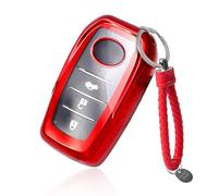 GAFAT Compatible with New Toyota C-HR 2024 2025 / Yaris Yaris Cross 2020-2025 Key Case, Key Cover, Key Housing, TPU Silica Gel, Yaris Cross Accessories, CHR 2024 Accessories (Red)