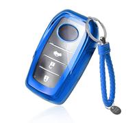 GAFAT Compatible with New Toyota C-HR 2024 2025 / Yaris Yaris Cross 2020-2025 Key Case, Key Cover, Key Housing, TPU Silica Gel, Yaris Cross Accessories, CHR 2024 Accessories (Blue)