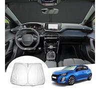 GAFAT Compatible with Peugeot 208 e-208 Restyling 2019-2024 2025 Sunshades Front Window Inside, 208 GT 2023 Line Windscreen Parasol Sun Visor Sun Protection, Cooling, UV Protection, 208 Accessories