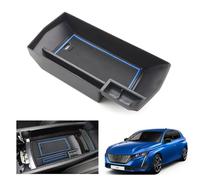 GAFAT Compatible with Peugeot 308 408/VauxhaII Astra L/Citr0en C5 X 2025 2026-2021 Storage Box Centre Console, Armrest Organiser Tray Shelf with Rubber Mats, Peugeot 308 Accessories (Blue)