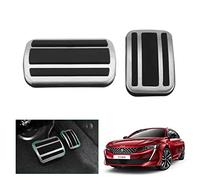 GAFAT Compatible with Peugeot 308 508 SW GT Hybrid 2014-2025 2026 Pedals for Accelerator and Brake, Peuge0t 308 Facelift Pedal Caps Cover Pedals Cover Plate Footrests [Automatic Transmission]