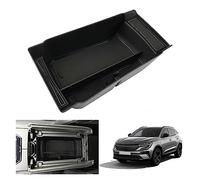 GAFAT Compatible with Renault Austral/Espace 6/Rafale 2025 2026-2023 Centre Console Storage Box, Austral E-Tech Hybrid 2024 Armrest Organiser Tray Glove Box, Austral Accessories (Black)
