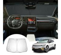 GAFAT Compatible with Renault Megane E-Tech 2022-2024 2025 Sun Sunshade, Protection Front Windscreen Inside, Megane ETech EV Parasol Sun Visor, Cooling, UV Protection, Megane ETech Accessories