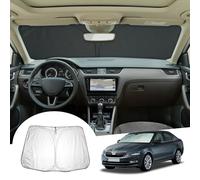 GAFAT Compatible with Skoda Octavia 3 5E RS 2013-2019 Sunshade, Sun Protection Front Windscreen Inside, Octavia MK3 Parasol Sun Visor, Cooling, UV Protection, Octavia Accessories