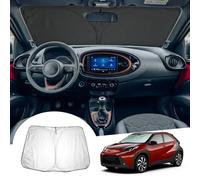 GAFAT Compatible with Toyota Aygo X AB70 2022-2024 2025 Sunshades Front Window, Sun Protection Front Windscreen Inside, Aygo X 2023 Parasol Sun Visor, Cooling, UV Protection, Aygo X Accessories