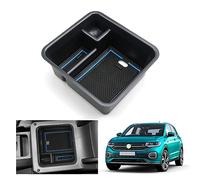 GAFAT Compatible with VW T-Cross 2018-2024 2025 Centre Console Storage Box, T Cross R-Line SE 2023 Armrest Organiser Tray Glove Box, T-Cross Accessories (Blue)
