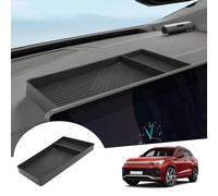 GAFAT Compatible with VW Tiguan 3 2024 2025 15 Inch Centre Console Storage Box, Shelves Behind the Screen Organiser Tray for 15 Inch Discover Pro Max Screen [Not for 12.9 "]