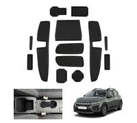 GAFAT Dacia Sandero 3 / Sandero Stepway III 2025 2026-2021 Non-Slip Mats, Rubber Mats for Centre Console, Door Seam, Dacia Sandero 3 Accessories (Black)