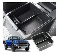 GAFAT F-o r-d Ranger 2015-2019 Armrest Organiser, Ranger Centre Console Storage Box Tray Centre Armrest Glove Compartment, ranger accessories [Not for 2020-2023](Black1)