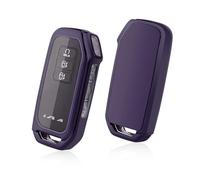 GAFAT Ki-a EV6/Sportage NQ5 QL/Ceed XCeed/Niro/Sorento/Soul/Stinger/Rio 2018-2024 2025 Key Case Protective Cover, Car Remote Controls TPU Silica Gel [7 Buttons] (Purple)