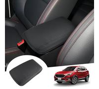 GAFAT MG ZS Facelift 2022 2023 2024 (Manual Transmission) Centre Armrest Cover, MG ZS Facelift from 2022 - Centre Console Armrest Protection, PU Microfibre Leather Padding, MG ZS Accessories