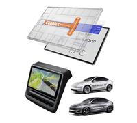 GAFAT Pack of 2 16 + 8 inch 2026 Tesla Model Y juniper Premium/Performance Glass Screen Protector, Screen Protector with Auto-Alignment Kit & Dust-Free Box, Anti-Fingerprint, 9H, Matt, Anti-Glare