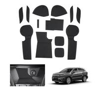 GAFAT Suzuki S-Cross Hybrid Non-Slip Mats 2022-2025 - Centre Console Cup Holder Door Seam Rubber Mats for S-Cross III 2023 Onwards - Accessories (Black)