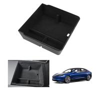 GAFAT Tesla Model 3 2024 2025 Centre Console Storage Box, Tesla Model 3 Highland 2024 Armrest Organiser Tray Glove Box, Made of Flocculation, Tesla Model 3 2024 Accessories