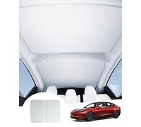 GAFAT Tesla Model 3 Highland 2026 2025 2024 (Standard & Premium) Glass Roof Sunshade, No Drooping, Integrated Insulation and Reflection Sunshade Inside Accessories, UV Protection, Keeps Cool