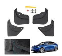 GAFAT Tesla Model Y 2021-2023 2024 Mudflaps, Tesla y Fender Front and Rear, Splash Guard, No Drilling Required, Strong Tough, Durable, Tesla Model Y Accessoires [OEM Original] (Pack of 4)