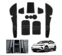 GAFAT V-W ID.4 ID.5 2021-2023 Non-Slip Rubber Mats - Centre Console, Door Seam Mats, Compatible with VW ID.4 (White)