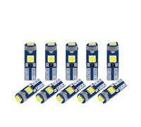GAFDXCTYA LED Headlight Bulb T5 LED Wedge Light Bulb 10Pcs 12V | Headlight Bulb CANBUS 58 74 286W 1 2W 3030 SMD Car Dashboard Instrument Cluster Panel Lamp
