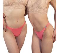 Gaff and Go Tucking Gaff Trans Underwear For Crossdressers Transgender Individuals - Trans Gaff Shaping Thongs (X-Large, Pink)