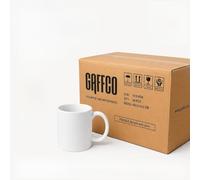 GAFFCO 36 Pack 11oz Sublimation Mugs, Blank White Ceramic Coffee Mugs for Heat Press Printing, Sublimation Blanks for Personalised Gifts & Small Business